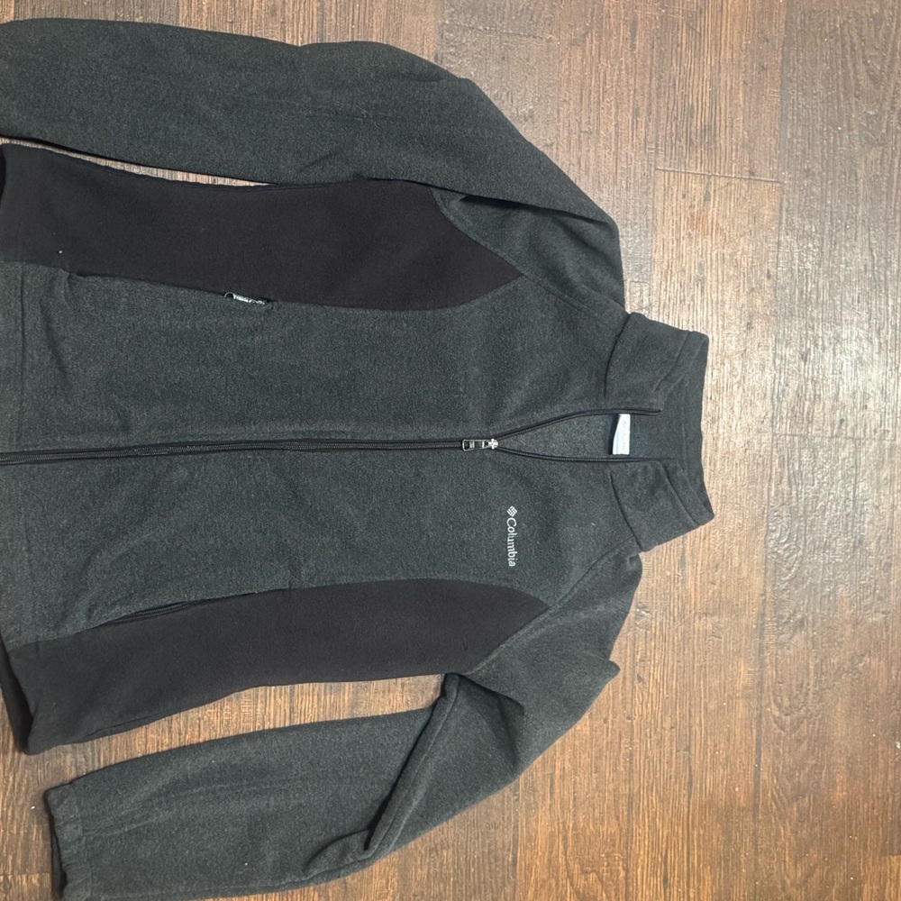 Columbia Charcoal Full-Zip Fleece Jacket